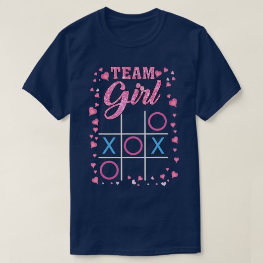 Genderkwesties onthullen Mannen van team van Baby T-shirt (Design voorkant)