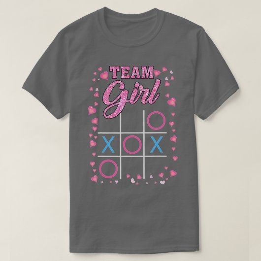 Genderkwesties onthullen Mannen van team van Baby  T-shirt (Design voorkant)