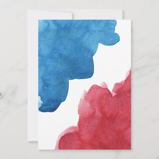 Genderkwesties onthullen Roze en Blauwe Partij Kaart (Achterkant)