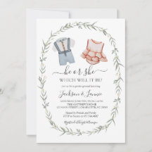 Genderkwesties onthullen uitnodiging,  sekse onthu