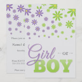 Genderkwesties uitnodiging (Voorkant / Achterkant)