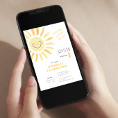 Genderneutraal 1e verjaardag kaart