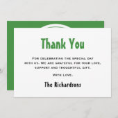 Genderneutraal 1e verjaardag One-a-saurus dinosaur Bedankkaart (Voorkant / Achterkant)