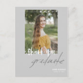Genderneutraal Afstuderen Dank u Briefkaart (Voorkant)