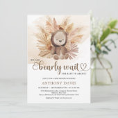 Genderneutraal baby beer sweatshirt pampas gras kaart (Staand voorkant)