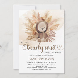 Genderneutraal baby beer sweatshirt pampas gras kaart