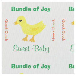 Genderneutraal Baby Groen Oranje Geel Ducky Stof