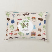 Genderneutraal  Baby kinderspeelgoedpatroon Accent Kussen (Achterkant)