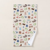 Genderneutraal Baby kinderspeelgoedpatroon Bad Handdoek (Handdoek)