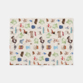Genderneutraal  Baby kinderspeelgoedpatroon Fleece Deken (Voorkant (Horizontaal))
