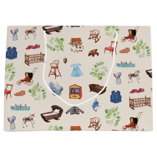 Genderneutraal  Baby kinderspeelgoedpatroon Groot Cadeauzakje (Voorkant)