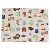 Genderneutraal  Baby kinderspeelgoedpatroon Groot Cadeauzakje (Achterkant)