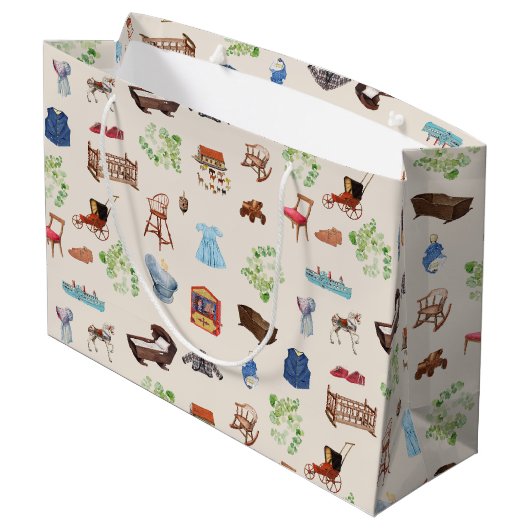 Genderneutraal Baby kinderspeelgoedpatroon Groot Cadeauzakje (Achterkant Gekanteld)