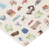 Genderneutraal  Baby kinderspeelgoedpatroon Korte Tafelloper (Hoek)