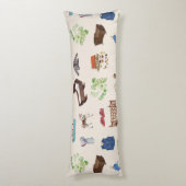 Genderneutraal  Baby kinderspeelgoedpatroon Lichaamskussen (Achterkant (Verticaal))