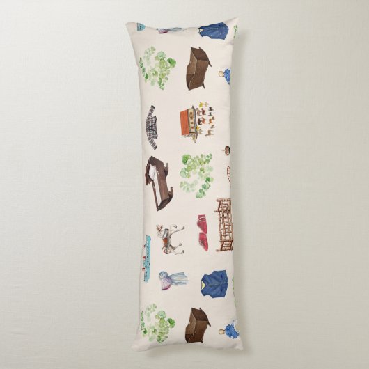Genderneutraal  Baby kinderspeelgoedpatroon Lichaamskussen (Achterkant (Verticaal))