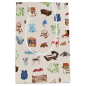 Genderneutraal  Baby kinderspeelgoedpatroon Medium Cadeauzakje (Voorkant)