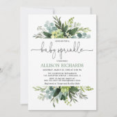 Genderneutraal baby met bladblauw kaart (Voorkant)