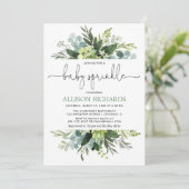 Genderneutraal baby met bladblauw kaart (Staand voorkant)