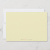 Genderneutraal Baby shower Aansporing Kaart (Achterkant)