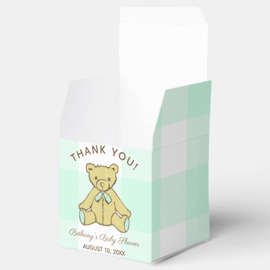 Genderneutraal Baby shower Beer Dank u Bedankdoosjes (Geopend)