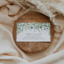 Genderneutraal Baby shower boeken voor Baby Informatiekaartje