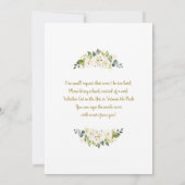 Genderneutraal baby shower brunch uitnodiging (Achterkant)