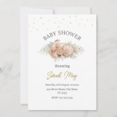 Genderneutraal Baby shower Cute Deer Kaart (Voorkant)