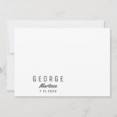 Genderneutraal Baby shower Dank je pasgeboren foto Aankondiging (Voorkant)