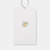 Genderneutraal Baby shower Dank u Label Cadeaulabel (Achterkant)