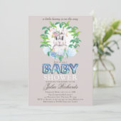 Genderneutraal baby shower kaart (Staand voorkant)