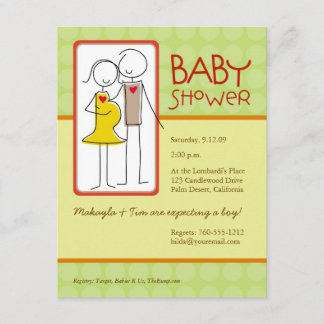 Genderneutraal Baby shower Kaart