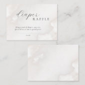 Genderneutraal Baby shower luierkrabbel Informatiekaartje (Voorkant / Achterkant)