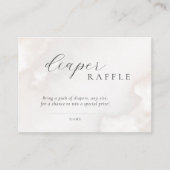 Genderneutraal Baby shower luierkrabbel Informatiekaartje (Voorkant)