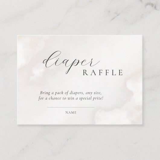 Genderneutraal Baby shower luierkrabbel Informatiekaartje (Voorkant)