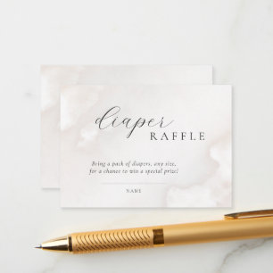 Genderneutraal Baby shower luierkrabbel Informatiekaartje