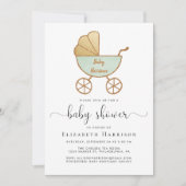 Genderneutraal Baby shower met Virtual Option Kaart (Voorkant)