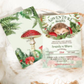 Genderneutraal Baby shower met Woodland-thema Kaart