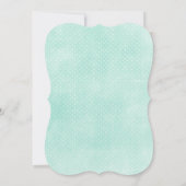 Genderneutraal Baby shower Mint Yellow Rustisch ho Kaart (Achterkant)