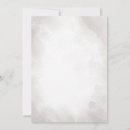 Genderneutraal baby shower, olifantenuitnodiging kaart (Achterkant)