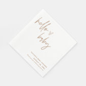 Genderneutraal Baby shower Papier Napkin Boho Deco Servet (Hoek)