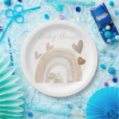 Genderneutraal Baby shower Papieren Bordje (Feest)