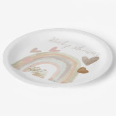 Genderneutraal Baby shower Papieren Bordje (Gekanteld)