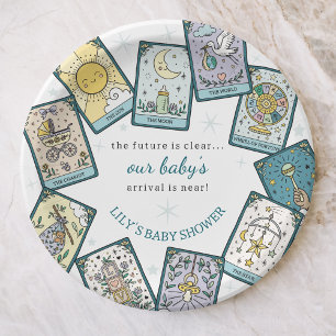 Genderneutraal Baby shower Tarot Kaarten Papieren Bordje