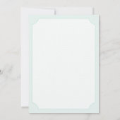 Genderneutraal  Baby shower Tea Party Kaart (Achterkant)