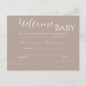 Genderneutraal Baby shower uitnodigen Uitnodiging Briefkaart (Voorkant)