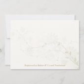 Genderneutraal Baby shower Uitnodiging (Achterkant)