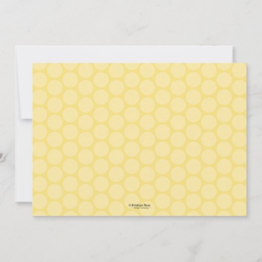 genderneutraal baby shower uitnodiging geel grijs (Achterkant)