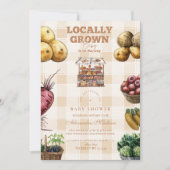 genderneutraal Baby shower van de boerenmarkt Kaart (Voorkant)