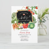 Genderneutraal Baby shower van de boerenmarkt Kaart (Staand voorkant)